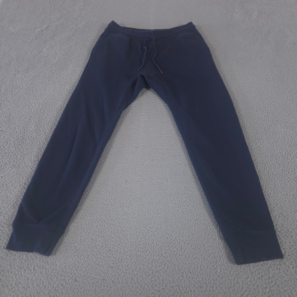 Hurley Sweatpants Mens Large Navy Drawstring Joggers Cotton Blend Fleece Pockets